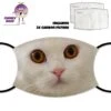 White Cat Face Cover With Filters -CheekyNeep Store face cover cat 4 CN 0018 0118 by cheekyneep.com 912bd91d 4a18 4fdc a75d bc976a38428f