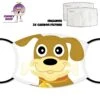 Dog And Bone Face Cover With Filters 2 Dog And Bone Face Cover With Filters -CheekyNeep Store face cover dog and bone CN 0018 0089 by cheekyneep.com