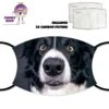 Collie Dog Face Cover With Filters 2 Collie Dog Face Cover With Filters -CheekyNeep Store face cover dog collie CN 0018 0122 by cheekyneep.com
