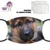 German Shepherd Puppy Dog Face Cover With Filters -CheekyNeep Store face cover dog german shepherd pup CN 0018 0129 by cheekyneep.com