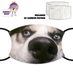 Husky Nose Dog Face Cover With Filters