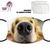 Retriever Dog Nose Face Cover With Filters -CheekyNeep Store face cover dog retriever CN 0018 0126 by cheekyneep.com