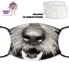 Terrier's Nose Dog Face Cover With Filters -CheekyNeep Store face cover dog terrier nose CN 0018 0128 by cheekyneep.com