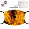 Fire Face Cover With Filters -CheekyNeep Store face cover fire CN 0018 0232 by cheekyneep.com