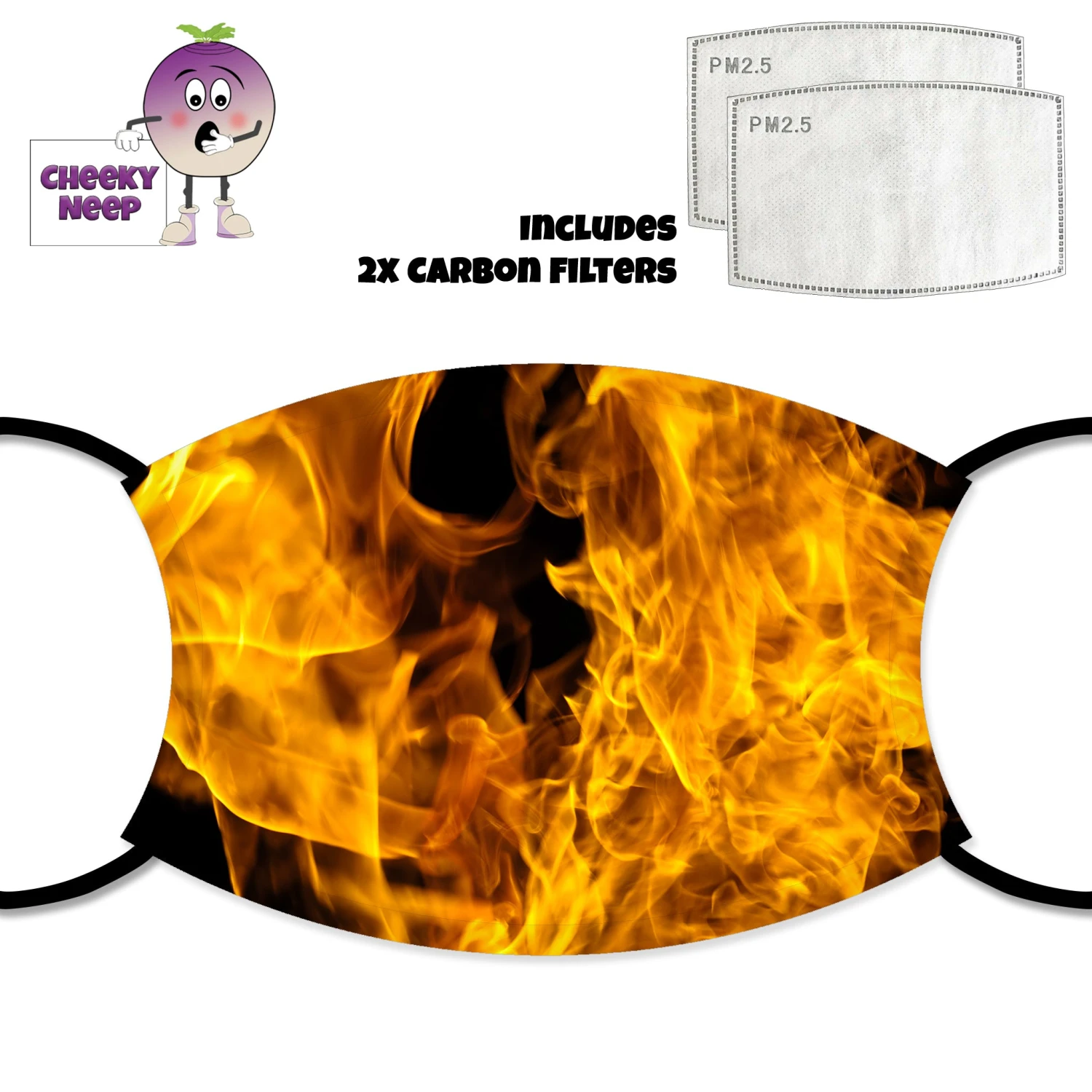 Fire Face Cover With Filters 3 Fire Face Cover With Filters