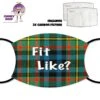 "Fit Like?" Tartan Face Cover With Filters -CheekyNeep Store face cover fit like reverse CN 0018 0027 by cheekyneep.com