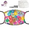 Light Flowers Face Cover With Filters -CheekyNeep Store face cover flowers1 CN 0018 0092 by cheekyneep.com