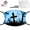 Halloween Crosses Face Cover With Filters 1 Halloween Crosses Face Cover With Filters -CheekyNeep Store face cover halloween crosses CN 0018 0146 by cheekyneep.com