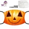 Halloween Pumpkin Face Cover With Filters 2 Halloween Pumpkin Face Cover With Filters -CheekyNeep Store face cover halloween pumpkin face CN 0018 0238 by cheekyneep.com