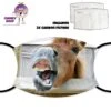 "Mmmwooaa" Horse Face Cover With Filters -CheekyNeep Store face cover horse 1 CN 0018 0110 by cheekyneep.com