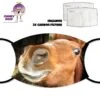 "You Said What?" Horse Face Cover With Filters -CheekyNeep Store face cover horse 3 CN 0018 0112 by cheekyneep.com