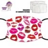 Kisses Face Cover With Filters -CheekyNeep Store face cover kisses CN 0018 0147 by cheekyneep.com