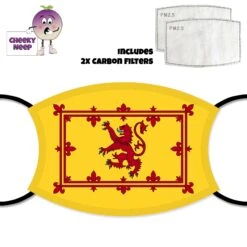 Lion Rampart Flag Face Cover With Filters