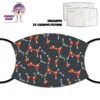 Molecules Face Cover With Filters -CheekyNeep Store face cover molecules CN 0018 0191 by cheekyneep.com