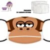 Monkey Face Cover With Filters -CheekyNeep Store face cover monkey CN 0018 0083 by cheekyneep.com
