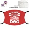 Red "The More People I Meet..." Face Cover With Filters -CheekyNeep Store face cover more people red CN 0018 0131 r by cheekyneep.com