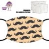 Moustache Face Cover With Filters 2 Moustache Face Cover With Filters -CheekyNeep Store face cover moustache CN 0018 0148 by cheekyneep.com