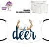 Oh Deer Face Cover With Filters -CheekyNeep Store face cover oh deer CN 0018 0263 by cheekyneep.com
