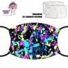 Paint Splatter Face Cover With Filters -CheekyNeep Store face cover paint splater CN 0018 0149 by cheekyneep.com