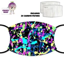 Paint Splatter Face Cover With Filters