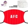 Red Stripe AFC Face Cover With Filters 2 Red Stripe AFC Face Cover With Filters -CheekyNeep Store face cover red stripe afc CN 0018 0108 by cheekyneep.com