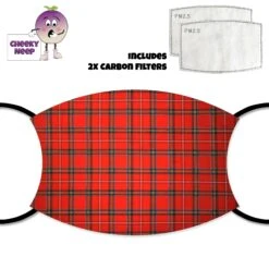 Royal Stewart Tartan Face Cover With Filters