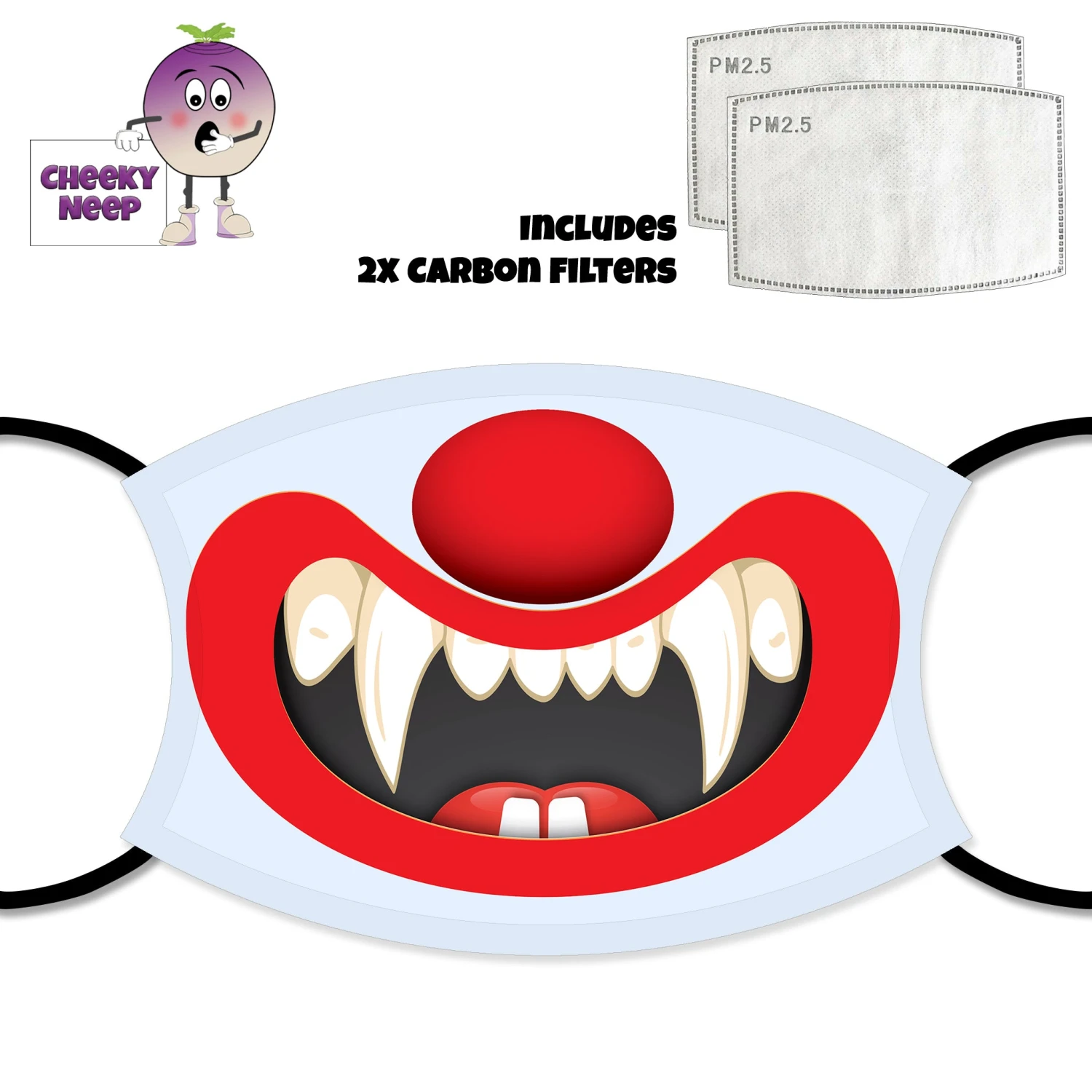 Scary Teeth Face Cover With Filters 3 Scary Teeth Face Cover With Filters