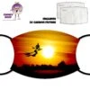 Sunset Witch Face Cover With Filters -CheekyNeep Store face cover sunset witch CN 0018 0219 by cheekyneep.com