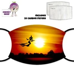 Sunset Witch Face Cover With Filters