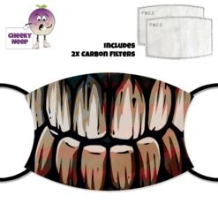 Teeth Face Cover With Filters