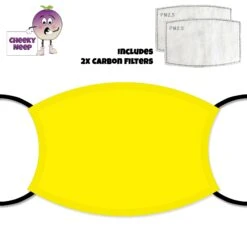 Yellow Coloured Face Cover With Filters
