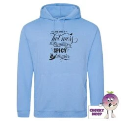 Spicy Disaster Hoodie -CheekyNeep Store spicy disaster cornflower blue hoodie