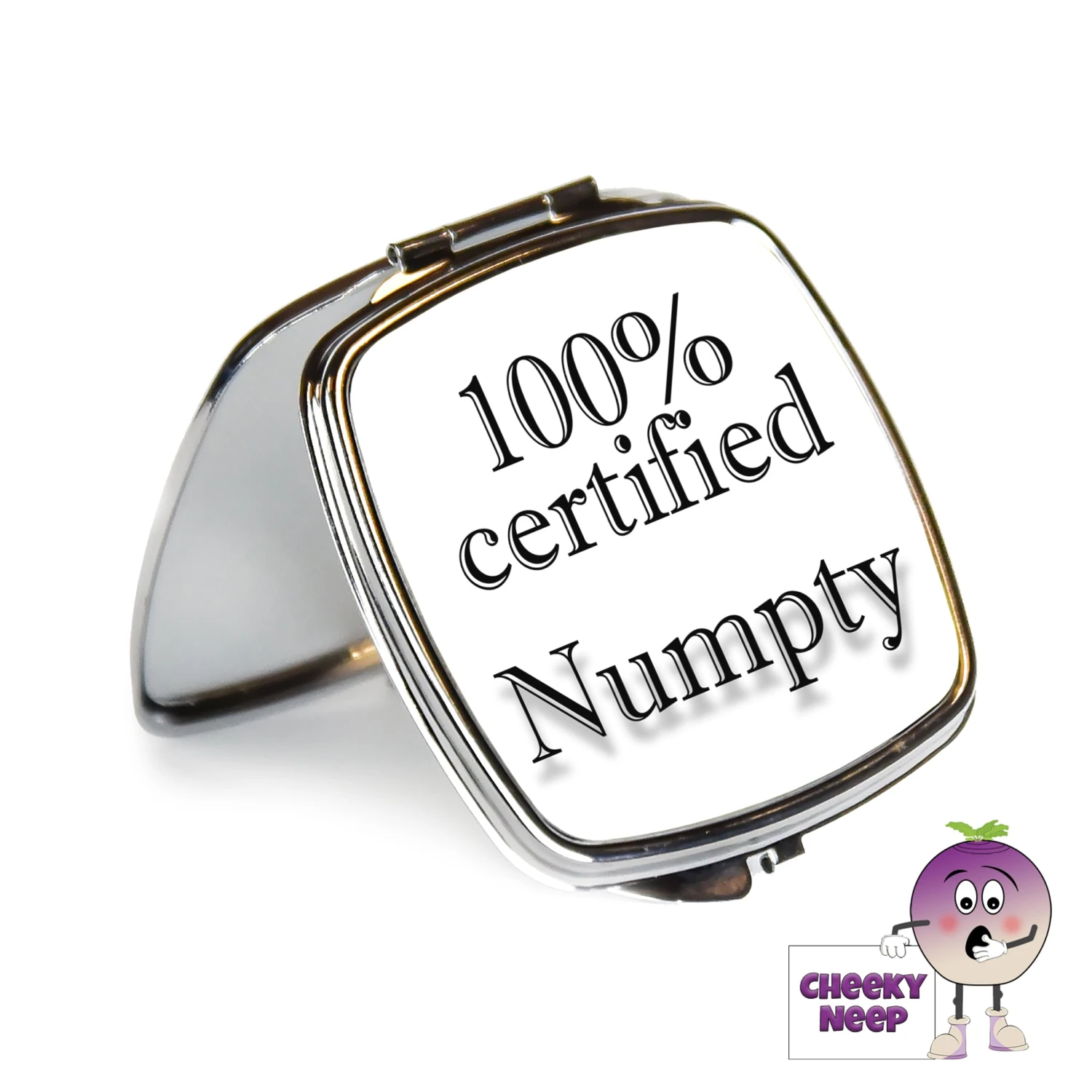 Compact Mirror Saying "100% Certified Numpty" 3 Compact Mirror Saying "100% Certified Numpty"