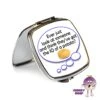 Compact Mirror Saying "Ever Just Look...IQ Of A Potato?" -CheekyNeep Store square compact mirror IQ potato CN 0015 0001 by cheekyneep.com