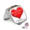Compact Mirror Saying "Always Follow Your Heart...." -CheekyNeep Store square compact mirror always follow heart CN 0015 0020 by cheekyneep.com