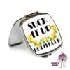 Compact Mirror Saying "Suck It Up Buttercup" -CheekyNeep Store square compact mirror buttercup CN 0015 0006 by cheekyneep.com