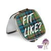Compact Mirror Saying "Fit Like?" In Tartan