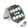 Compact Mirror Saying "Foos Yer Doos" In Tartan 1 Compact Mirror Saying "Foos Yer Doos" In Tartan -CheekyNeep Store square compact mirror foos yer doos reverse CN 0015 0026 by cheekyneep.com