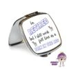 Compact Mirror Saying "I'm Retired But ...pain In The Ass" -CheekyNeep Store square compact mirror retired pain ass CN 0015 0002 by cheekyneep.com