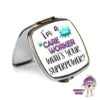 Compact Mirror Saying "I'm A Care Worker What's Your Superpower?" 1 Compact Mirror Saying "I'm A Care Worker What's Your Superpower?" -CheekyNeep Store square compact mirror superpower care worker CN 0015 0036 by cheekyneep.com