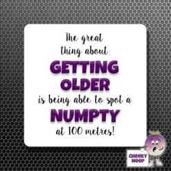 Square Fridge Magnet Saying "The Great Thing ......Numpty..."