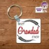 Square Keyring Showing "Best Grandad Ever" 2 Square Keyring Showing "Best Grandad Ever" -CheekyNeep Store square plastic two sided keyring best grandad ever CN 0007 0061 by cheekyneep.com