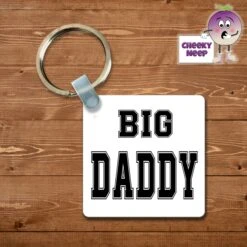 Square Keyring Showing "Big Daddy"